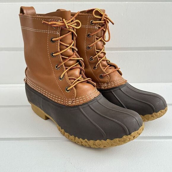 L.L. Bean Women’s 8” Bean Boots Unlined Size US 8 Medium Width Bean Size 6 - Picture 1 of 16